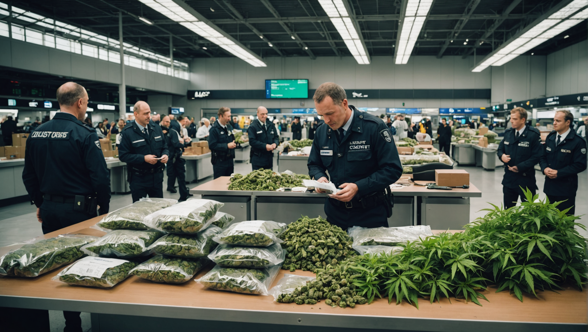 scopri come le dicerie di cannabis negli aeroporti britannici sono triplicate in un anno, rivelando un'escalation preoccupante del traffico e dei trasporti pubblici alla sicurezza delle frontiere.