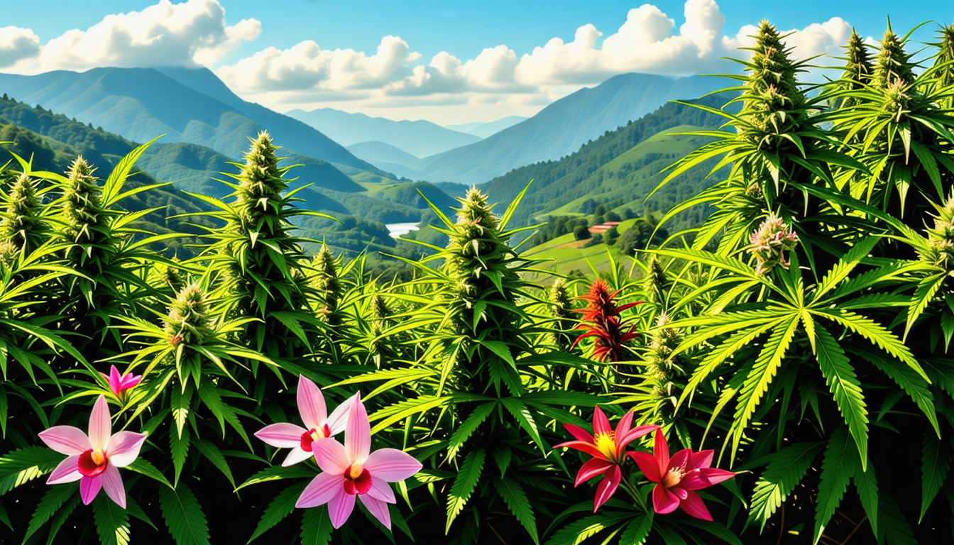 scopri i terroir colombiani, veri e propri tesori della biodiversità, e il loro impatto sui profili unici della cannabis terapeutica. Immergiti nell'universo affascinante della cultura della cannabis in Colombia ed esplora le sue varietà con le proprietà medicinali inedite.