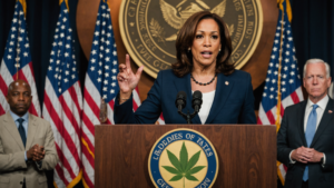 découvrez comment kamala harris présente sa stratégie ambitieuse pour la légalisation fédérale du cannabis aux états-unis, abordant les enjeux socio-économiques et les implications sur la justice.